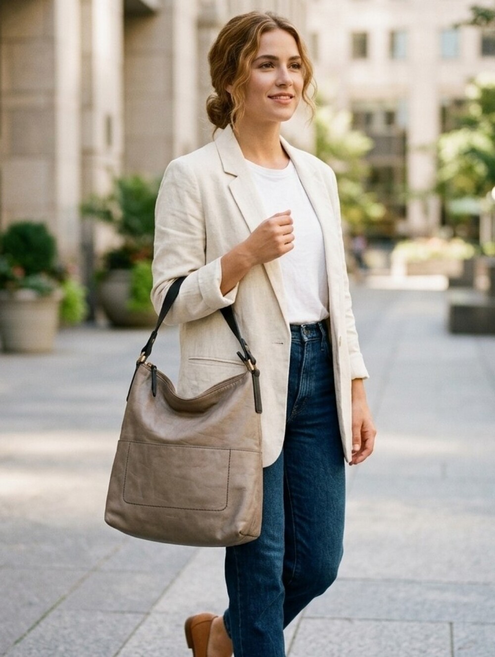 FOSSIL Amelia Hobo Large Hand Bag